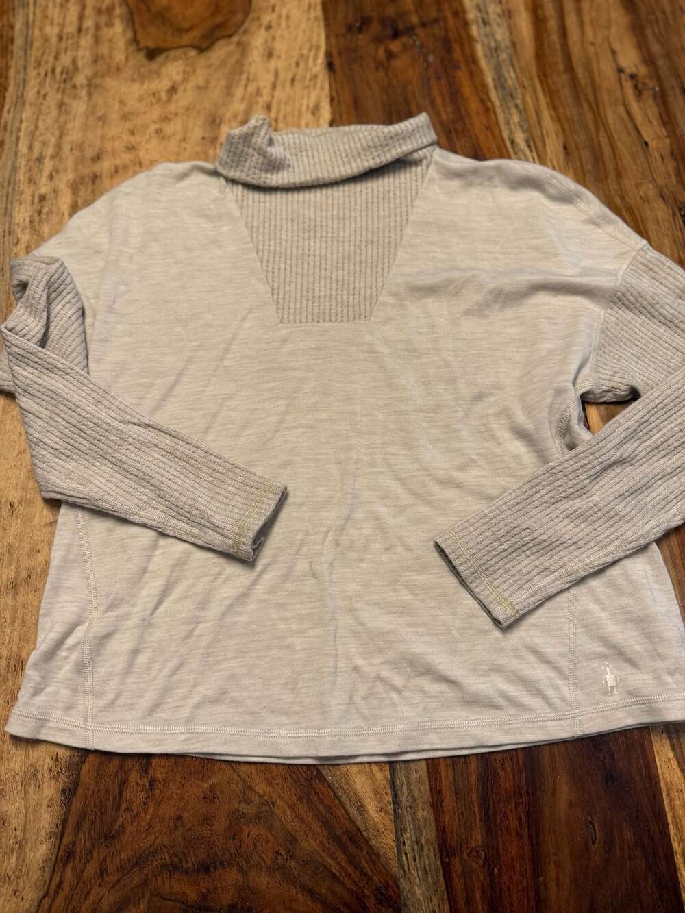 Smartwool Women's Merino Wool Blend Mock Neck Long Sleeve Top Size L